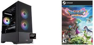ABS Cyclone Ruby Gaming PC - Windows 11 - AMD Ryzen 7 7800X3D - GeForce RTX 5070 - DLSS 4 - AI-Powered Performance - 32GB DDR5 6000 - 1TB M.2 NVMe SSD - CR7800X3D5070 DRAGON QUEST XI: Echoes of an Elusive Age - Digital Edition of Light [Onl