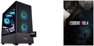 ABS Eurus Ruby Gaming PC - Windows 11 - AMD Ryzen 7 7800X3D - Radeon RX 9070 XT - 32GB DDR5 6000MHz - 2TB M.2 NVMe SSD - AR7800X3D9070XT Resident Evil 4 - PC [Steam Game Code]