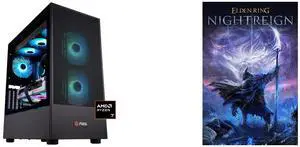 ABS Eurus Ruby Gaming PC - Windows 11 - AMD Ryzen 7 7800X3D - Radeon RX 9070 XT - 32GB DDR5 6000MHz - 2TB M.2 NVMe SSD - AR7800X3D9070XT ELDEN RING NIGHTREIGN - PC [Steam Code, UNITED STATES]