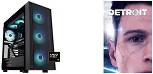 ABS Eurus Ruby Gaming PC - Windows 11 - AMD Ryzen 7 9800X3D - GeForce RTX 5080 - DLSS 4 - AI-Powered Performance - 32GB DDR5 6400MHz - 2TB M.2 NVMe SSD - ER9800X3D50807 Detroit: Become Human - PC [Steam Online Game Code]