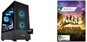 ABS Eurus Ruby Gaming PC - Windows 11 - AMD Ryzen 7 7800X3D - Radeon RX 9070 XT - 32GB DDR5 6000MHz - 2TB M.2 NVMe SSD - AR7800X3D9070XT Grounded Xbox Series X/S, Xbox One, Windows [Digital Code]