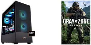 ABS Eurus Ruby Gaming PC - Windows 11 - AMD Ryzen 7 7800X3D - Radeon RX 9070 XT - 32GB DDR5 6000MHz - 2TB M.2 NVMe SSD - AR7800X3D9070XT Gray Zone Warfare - PC [Steam Online Game Code]