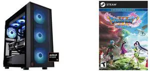 ABS Eurus Ruby Gaming PC - Windows 11 - AMD Ryzen 7 9800X3D - GeForce RTX 5090 - DLSS 4 - AI-Powered Performance - 32GB DDR5 6400MHz - 2TB M.2 NVMe SSD - ER9800X3D50903 DRAGON QUEST XI: Echoes of an Elusive Age - Digital Edition of Light [O