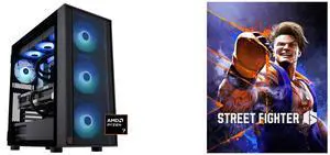 ABS Eurus Ruby Gaming PC - Windows 11 - AMD Ryzen 7 9800X3D - GeForce RTX 5090 - DLSS 4 - AI-Powered Performance - 32GB DDR5 6400MHz - 2TB M.2 NVMe SSD - ER9800X3D50903 Street Fighter™ 6 - PC [Steam Online Game Code]