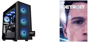 ABS Eurus Ruby Gaming PC - Windows 11 - AMD Ryzen 7 9800X3D - GeForce RTX 5090 - DLSS 4 - AI-Powered Performance - 32GB DDR5 6400MHz - 2TB M.2 NVMe SSD - ER9800X3D50903 Detroit: Become Human - PC [Steam Online Game Code]
