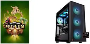 Two Point Museum - PC [Steam Online Game Code] ABS Eurus Ruby Gaming PC - Windows 11 - AMD Ryzen 7 9800X3D - GeForce RTX 5080 - DLSS 4 - AI-Powered Performance - 32GB DDR5 6400MHz - 2TB M.2 NVMe SSD - ER9800X3D50806