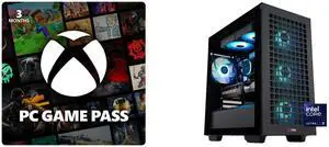 PC Game Pass (100+ PC Games All You Can Play) 3 Month US Region [Digital Code] ABS Aeolian-M Aqua Gaming PC - Windows 11 - Intel Core Ultra 9 285K - GeForce RTX 5070 Ti - DLSS 4 - AI-Powered Performance - 32GB DDR5 6400MHz - 2TB M.2 NVMe SS