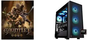 Gauntlet [Online Game Code] ABS Eurus Ruby Gaming PC - Windows 11 - AMD Ryzen 7 9800X3D - GeForce RTX 5090 - DLSS 4 - AI-Powered Performance - 32GB DDR5 6400MHz - 2TB M.2 NVMe SSD - ER9800X3D50904