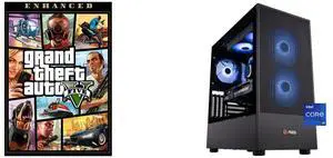 Grand Theft Auto V Enhanced [Online Game Code] ABS Aeolian Aqua Gaming PC - Windows 11 - Intel Core Ultra 7 265KF - GeForce RTX 5070 Ti - DLSS 4 - AI-Powered Performance - 32GB DDR5 6000 - 2TB M.2 NVMe SSD - AA265KF5070TI