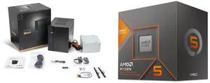 ASRock DeskMeet X600 Series Barebone mini PC , Supports AMD Socket AM5 Ryzen™ 9000&8000&7000 Series Processors, up to 65W, support 4 x DDR5 DIMMs, up to 7200+ MHz (OC), 256GB Memory. AMD Ryzen 5 8600G - Ryzen 5 8000-G Series 6-Core 4.3 GHz