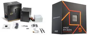 ASRock DeskMeet X600 Series Barebone mini PC , Supports AMD Socket AM5 Ryzen™ 9000&8000&7000 Series Processors, up to 65W, support 4 x DDR5 DIMMs, up to 7200+ MHz (OC), 256GB Memory. AMD Ryzen 5 7600 - Ryzen 5 7000 Series Zen 4 6-Core 3.8 G