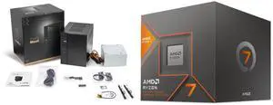 ASRock DeskMeet X600 Series Barebone mini PC , Supports AMD Socket AM5 Ryzen™ 9000&8000&7000 Series Processors, up to 65W, support 4 x DDR5 DIMMs, up to 7200+ MHz (OC), 256GB Memory. AMD Ryzen 7 8700G - Ryzen 7 8000-G Series 8-Core 4.2 GHz