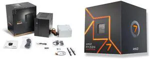 ASRock DeskMeet X600 Series Barebone mini PC , Supports AMD Socket AM5 Ryzen™ 9000&8000&7000 Series Processors, up to 65W, support 4 x DDR5 DIMMs, up to 7200+ MHz (OC), 256GB Memory. AMD Ryzen 7 7700 - Ryzen 7 7000 Series Zen 4 8-Core 3.8 G