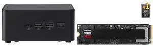 ASUS NUC 14 Pro RNUC14RVHU50000UI Tall Barebone Kit w/ Intel 14th Gen Core Ultra 5 125H (NPU Support) Triple storage Design, Thunderbolt™ 4,Wi-Fi 6E & Bluetooth 5.3-Memory and Storage Sold Separately SAMSUNG SSD 9100 PRO 2TB, PCIe 5.0x4 M.2