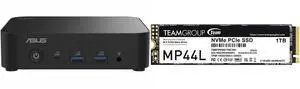 ASUS NUC 14 Essential Barebone Kit Mini PC with Intel Processor N150, Single DDR5-4800 RAM slot, Single Storage Design, Triple Display support, 2.5G LAN, Wi-Fi 6E & Bluetooth 5.3, VESA Mount included Team Group MP44L M.2 2280 1TB PCIe 4.0 x