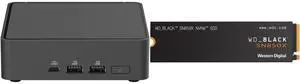 ASUS NUC 15 Pro RNUC15CRKU70000U Black Barebone System w/ Intel Ultra 7 255H CPU, Integrated - Intel Arc 140T Graphics ,US cord, Single Unit - Memory and Storage Sold Separately WD_BLACK 1TB SN850X NVMe Internal Gaming SSD Solid State Drive
