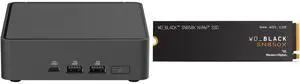 ASUS NUC 15 Pro RNUC15CRKU70000U Black Barebone System w/ Intel Ultra 7 255H CPU, Integrated - Intel Arc 140T Graphics ,US cord, Single Unit - Memory and Storage Sold Separately WD_BLACK 4TB SN850X NVMe Internal Gaming SSD Solid State Drive