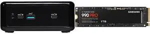 ASRock Industrial NUC BOX-1165G7 Fanned BOX Barebone (Include Intel 11th CPU i7 ) SAMSUNG 990 PRO SSD 1TB PCIe 4.0 M.2 2280 Internal Solid State Hard Drive, Seq. Read Speeds Up to 7,450 MB/s for High End Computing, Gaming, and Heavy Duty Wo