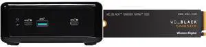 ASRock Industrial NUC BOX-1165G7 Fanned BOX Barebone (Include Intel 11th CPU i7 ) WD_BLACK 1TB SN850X NVMe Internal Gaming SSD Solid State Drive - Gen4 PCIe, M.2 2280, Up to 7,300 MB/s - WDS100T2X0E
