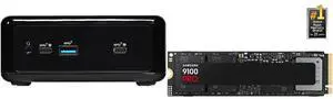 ASRock Industrial NUC BOX-1165G7 Fanned BOX Barebone (Include Intel 11th CPU i7 ) SAMSUNG SSD 9100 PRO 4TB, PCIe 5.0x4 M.2 2280, Seq. Read Speeds Up to 14,800MB/s, Best for AI Computing, Gaming, and Heavy Duty Workstations (MZ-VAP4T0B/AM)