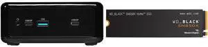 ASRock NUC BOX-N97 Black Fanned Embedded BOX PC WD_BLACK 4TB SN850X NVMe Internal Gaming SSD Solid State Drive - Gen4 PCIe, M.2 2280, Up to 7,300 MB/s - WDS400T2X0E