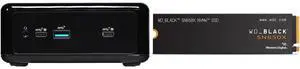 ASRock Industrial NUC BOX-1165G7 Fanned BOX Barebone (Include Intel 11th CPU i7 ) WD_BLACK 4TB SN850X NVMe Internal Gaming SSD Solid State Drive - Gen4 PCIe, M.2 2280, Up to 7,300 MB/s - WDS400T2X0E