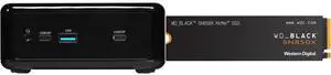 ASRock Industrial NUC 1200 BOX Series NUC BOX-1220P Black Fanned BOX WD_BLACK 1TB SN850X NVMe Internal Gaming SSD Solid State Drive - Gen4 PCIe, M.2 2280, Up to 7,300 MB/s - WDS100T2X0E