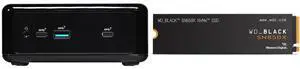 ASRock Industrial NUC BOX-J6412 Black Mini / Booksize Barebone System WD_BLACK 4TB SN850X NVMe Internal Gaming SSD Solid State Drive - Gen4 PCIe, M.2 2280, Up to 7,300 MB/s - WDS400T2X0E