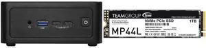 ASRock Industrial 4X4 BOX-AI340 Barebone Systems- Mini-PC (AMD Ryzen™ AI 5 340 CPU Kraken Point APU, DDR5 5600, support Quad-Display, USB4, Fanned BOX) Single Unit - Memory and Storage Sold Separately Team Group MP44L M.2 2280 1TB PCIe 4.0