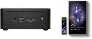 ASRock Industrial 4X4 BOX-AI340 Barebone Systems- Mini-PC (AMD Ryzen™ AI 5 340 CPU Kraken Point APU, DDR5 5600, support Quad-Display, USB4, Fanned BOX) Single Unit - Memory and Storage Sold Separately SK hynix Platinum P41 M2 SSD 2TB, M.2 2