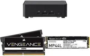 ASUS NUC 14 Pro Intel Core Ultra 5 125H RNUC14RVKU50000UI (NPU Support) Slim PC Barebone W/ 2x DDR5 SO-Dimm Slots, US cord, Single Unit - Memory and Storage Sold Separately CORSAIR Vengeance 48GB 262-Pin DDR5 SO-DIMM DDR5 5600 (PC5 44800) L