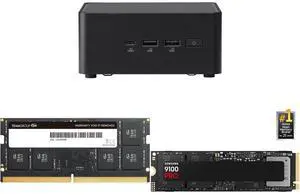 ASUS NUC 14 Pro RNUC14RVHU50000UI Tall Barebone Kit w/ Intel 14th Gen Core Ultra 5 125H (NPU Support) Triple storage Design, Thunderbolt™ 4,Wi-Fi 6E & Bluetooth 5.3-Memory and Storage Sold Separately Team Elite 32GB 262-Pin DDR5 SO-DIMM DDR