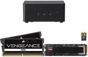 ASUS NUC 14 Pro RNUC14RVHU50000UI Tall Barebone Kit w/ Intel 14th Gen Core Ultra 5 125H (NPU Support) Triple storage Design, Thunderbolt™ 4,Wi-Fi 6E & Bluetooth 5.3-Memory and Storage Sold Separately CORSAIR Vengeance 48GB 262-Pin DDR5 SO-D