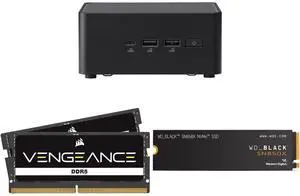 ASUS NUC 14 Pro RNUC14RVHU50000UI Tall Barebone Kit w/ Intel 14th Gen Core Ultra 5 125H (NPU Support) Triple storage Design, Thunderbolt™ 4,Wi-Fi 6E & Bluetooth 5.3-Memory and Storage Sold Separately CORSAIR Vengeance 48GB 262-Pin DDR5 SO-D