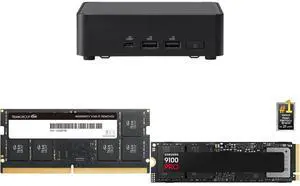 ASUS NUC 14 Pro Intel Core Ultra 5 125H RNUC14RVKU50000UI (NPU Support) Slim PC Barebone W/ 2x DDR5 SO-Dimm Slots, US cord, Single Unit - Memory and Storage Sold Separately Team Elite 32GB 262-Pin DDR5 SO-DIMM DDR5 5600 (PC5 44800) Laptop M