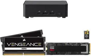 ASUS NUC 14 Pro Intel Core Ultra 5 125H RNUC14RVKU50000UI (NPU Support) Slim PC Barebone W/ 2x DDR5 SO-Dimm Slots, US cord, Single Unit - Memory and Storage Sold Separately CORSAIR Vengeance 48GB 262-Pin DDR5 SO-DIMM DDR5 5600 (PC5 44800) L