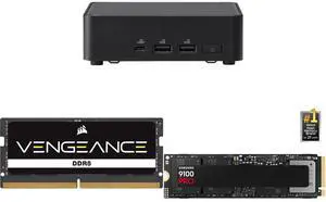 ASUS NUC 14 Pro Intel Core Ultra 5 125H RNUC14RVKU50000UI (NPU Support) Slim PC Barebone W/ 2x DDR5 SO-Dimm Slots, US cord, Single Unit - Memory and Storage Sold Separately CORSAIR Vengeance 32GB 262-Pin DDR5 SO-DIMM DDR5 5600 (PC5 44800) L