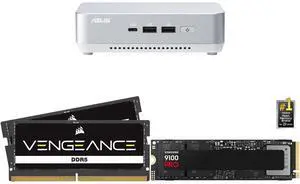 ASUS NUC 14 Pro+ Barebone with Intel 14th Gen Core Ultra 7 155H (NPU Support), up to 96GB DDR5 RAM, Dual Storage, Thunderbolt 4, Wi-Fi 6E & Bluetooth 5.3, Silver Aluminum Chassis with VESA Mount CORSAIR Vengeance 48GB 262-Pin DDR5 SO-DIMM D