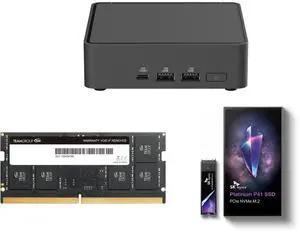 ASUS NUC 15 Pro RNUC15CRKU70000U Black Barebone System w/ Intel Ultra 7 255H CPU, Integrated - Intel Arc 140T Graphics ,US cord, Single Unit - Memory and Storage Sold Separately Team Elite 32GB 262-Pin DDR5 SO-DIMM DDR5 5600 (PC5 44800) Lap