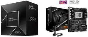 CPU Motherboard Combo -  AMD 100-100000725WOF Bundle with  ASRock TRX50 WS