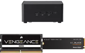 ASUS NUC 14 Pro RNUC14RVHU70000U Tall Barebone Kit (mini PC)with Intel 14th Gen Core Ultra 7 155H, Triple Storage Design, Thunderbolt™ 4, Wi-Fi 6E & Bluetooth 5.3 - Memory and Storage Sold Separately CORSAIR Vengeance 32GB 262-Pin DDR5 SO- ASUS NUC 14 Pro RNUC14RVHU70000U Tall Barebone Kit (mini PC)with Intel 14th Gen Core Ultra 7 155H, Triple Storage Design, Thunderbolt™ 4, Wi-Fi 6E & Bluetooth 5.3 - Memory and Storage Sold Separately CORSAIR Vengeance 32GB 262-Pin DDR5 SO-