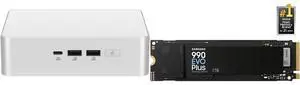 ASUS NUC 15 Pro+ Barebone Mini PC with Intel Series 2 Core Ultra 9 285H, 2x DDR5 SO-Dimm Slots, Dual Storage Design, Thunderbolt™ 4, Wi-Fi 7, Aluminum Chassis  - Memory and Storage Sold Separately SAMSUNG 990 EVO PLUS SSD 1TB, PCIe Gen 4x4