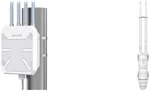 WAVLINK WiFi6 Outdoor WiFi Extender Access Point, Dual Band AX3000 2.4G+5G Long Range Outdoor WiFi Mesh Extender with PoE/4x8dBi High-gain Antennas/IP67 Weatherproof Enclosure/Signal Booster Amplifier WAVLINK AC1200 Outdoor Wi-Fi Extender D