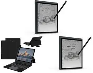 Bigme 10.3" Color E-Paper Read-Write Tablet with 6GB RAM and 128GB Storage, Ultra-Thin 5.5mm  Design for Business Meetings, Featuring High-Resolution Touchscreen and Advanced Speech Recognition Bigme Keyboard Case with Trackpad for B1051 Se