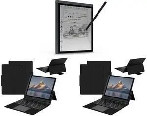 Bigme 10.3" Color E-Paper Read-Write Tablet with 6GB RAM and 128GB Storage, Ultra-Thin 5.5mm  Design for Business Meetings, Featuring High-Resolution Touchscreen and Advanced Speech Recognition 2 x Bigme Keyboard Case with Trackpad for B105
