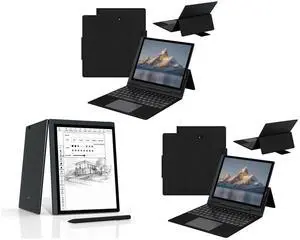 2 x Bigme Keyboard Case with Trackpad for B1051 Series E-Reader Tablet - Adjustable Multi-Angle Stain Resistant Design, Enlarged Keycaps, Easy Connection, Secure Form-Fit Protection - Black Bigme 10.3" EColor E-Paper Tablet with Stylus, Ult