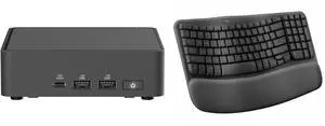 Mini-PC Keyboard Combo -  ASUS RNUC15CRKU50000U Bundle with  Logitech 920-011898