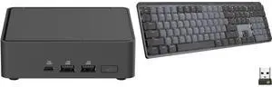 Mini-PC Keyboard Combo -  ASUS RNUC15CRKU70000U Bundle with  Logitech 920-010549