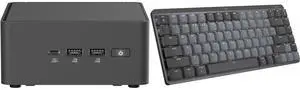 Mini-PC Keyboard Combo -  ASUS RNUC15CRHU70000U Bundle with  Logitech 920-010831