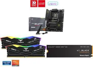 Motherboard Memory SSD Combo -  MSI MAG B850 TOMAHAWK MAX WIFI Bundle with  Team Group FF3D516G6000HC38ADC01  and SanDisk WDS100T2X0E